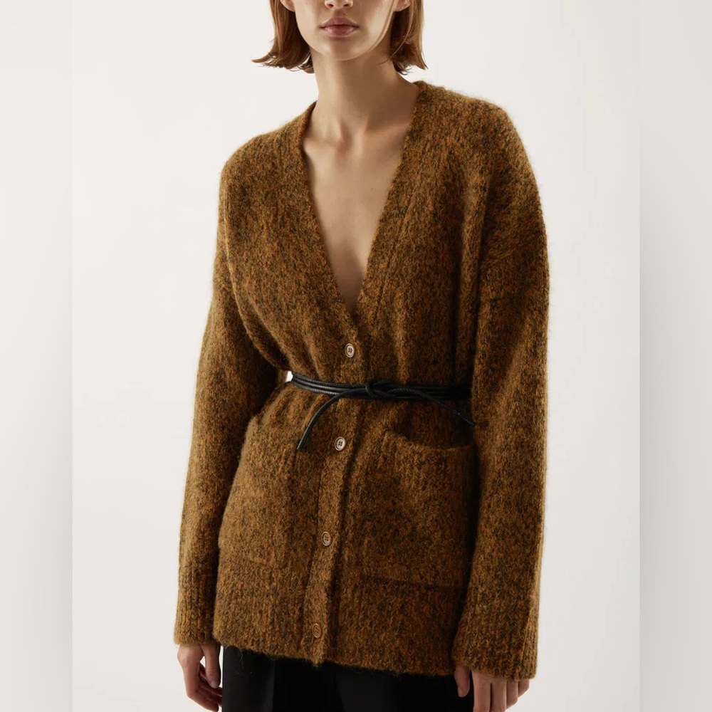 COS brushed alpaca & wool cardigan